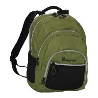 20-0950-C31 Crinkle Nylon Multi Section Backpack - Calla Green